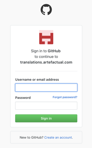 GitHub auth