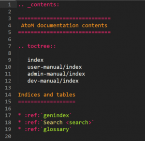 Documentation contribution guidelines - AtoM wiki